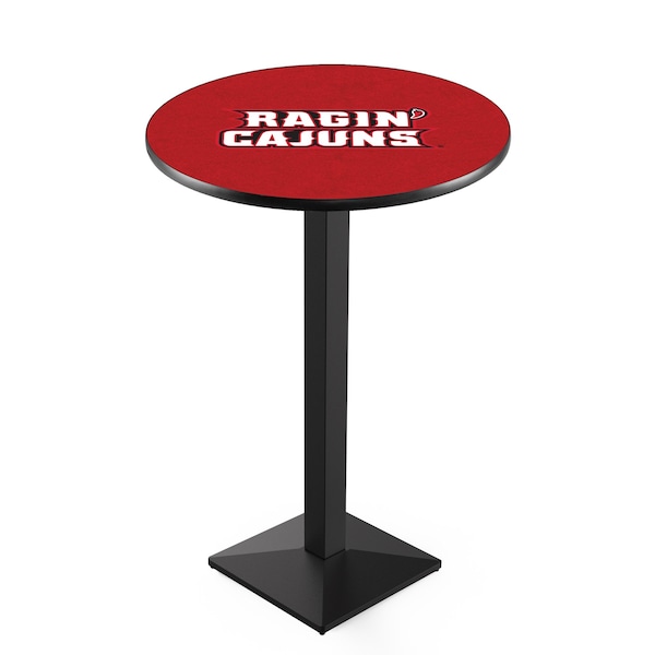 42" Blk Wrinkle Louisiana-Lafayette Pub Table